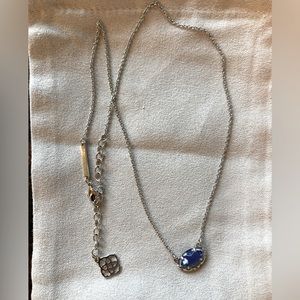 Kendra Scott necklace in Cobalt Blue/silver